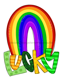 Thumbnail for Lucky Rainbow 22" Wood Door Hanger - TWW-W-0012-DH