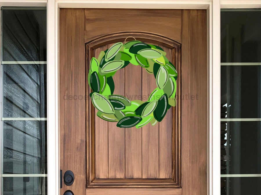 Magnolia Wreath Sign Wood Decoe-W-224 22 Door Hanger
