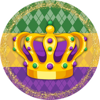 Thumbnail for Mardi Gras Sign, DCO-13146-VINYL, Sign For Wreath, 10