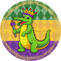 Thumbnail for Mardi Gras Sign, DCO-13147-VINYL, Sign For Wreath, 10
