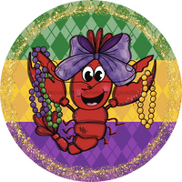 Thumbnail for Mardi Gras Sign, DCO-13150-VINYL, Sign For Wreath, 10