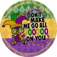 Thumbnail for Mardi Gras Sign, DCO-13157, Sign For Wreath, 10