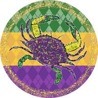 Thumbnail for Mardi Gras Sign, DCO-13160-VINYL, Sign For Wreath, 10