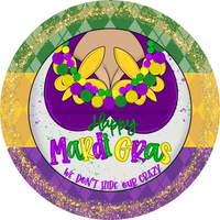 Thumbnail for Mardi Gras Sign, DCO-13162, Sign For Wreath, 10
