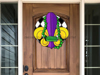 Thumbnail for Mardi Gras Sign Fleur De Lis Wood Sign Pcd-W-075 22 Door Hanger