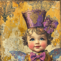 Thumbnail for Mardi Gras Sign, King Cake Baby Sign, DCO-13097, Sign For Wreath, 10x10