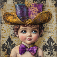 Thumbnail for Mardi Gras Sign, King Cake Baby Sign, DCO-13098, Sign For Wreath, 10x10
