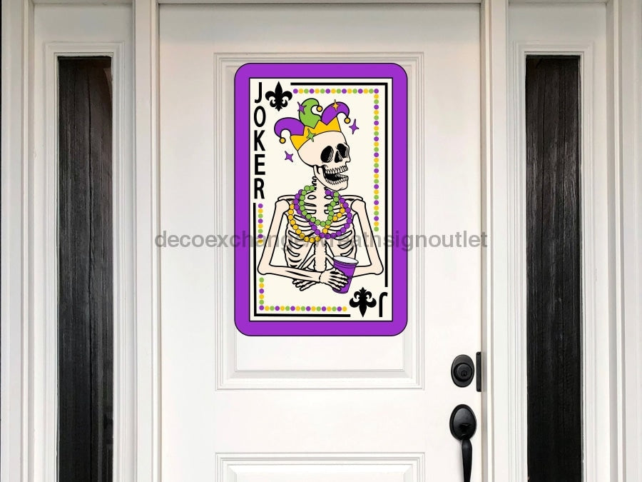 Mardi Gras Sign Louisiana Wood Sign Door Hanger Decoe-W-180 22