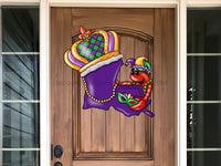 Thumbnail for Mardi Gras Sign Louisiana Wood Sign Pcd-W-074 22 Door Hanger