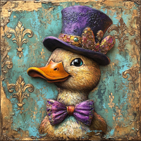 Thumbnail for Mardi Gras Sign, Top Hat Sign, DCO-13130, Sign For Wreath, 10x10