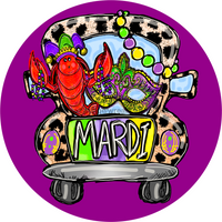 Thumbnail for Wreath Sign, Mardi Gras Sign, Mardi Gras Truck, 10