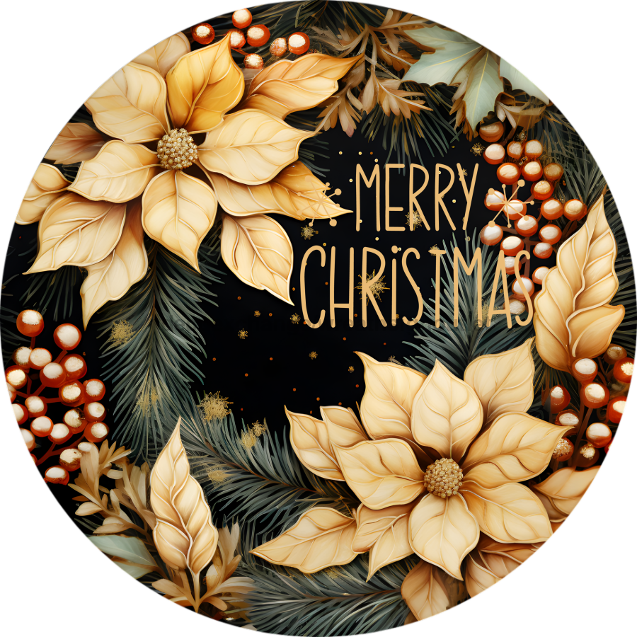 Merry Christmas Sign, DECOE-5308-D, Sign For Wreath, 10" Wood Sign