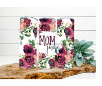 Thumbnail for Mom Juice Tumbler, Rose Tumbler 20 oz Skinny Tumbler - DECOETUMBLER-269