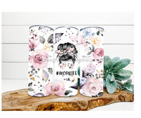 Thumbnail for Mom Life Tumbler, Rose Tumbler 20 oz Skinny Tumbler - DECOETUMBLER-263