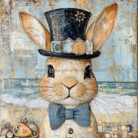 Thumbnail for Nautical Sign, Easter, Bunny Sign, DCO-02596, Sign For Wreath, 10x10