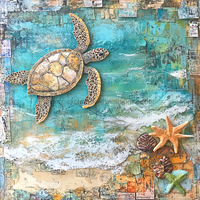 Thumbnail for Nautical Sign, Sea Turtle Sign, DCO-02572, Sign For Wreath, 10x10