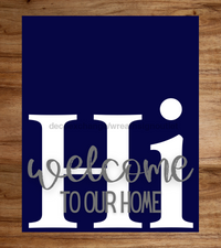 Thumbnail for Navy Hi Door Hanger Dco-01659-Dh-N 16X18’ Rectange Wood