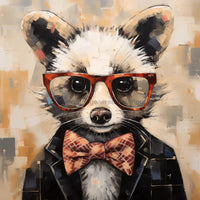 Thumbnail for Opposum With Glasses Sign Funny Animal Wall Art Dco-01160 For Wreath 10X10 Metal