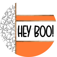 Thumbnail for Orange Ghost Door Hanger, Hey Boo Door Hanger, DCO-01937-DH, 18