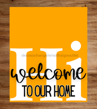 Thumbnail for Orange Hi Door Hanger Dco-01659-Dh-O 16X18’ Rectange Wood