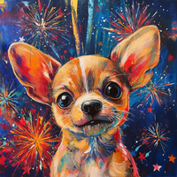 Thumbnail for Patriotic Dog Sign, DCO-13387, Sign For Wreath, 10x10