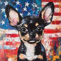 Thumbnail for Patriotic Dog Sign, DCO-13390, Sign For Wreath, 10x10
