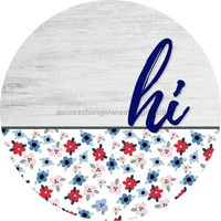 Thumbnail for Patriotic Door Hanger Hi Dco - 01451 - Dh 18’ Round Wood