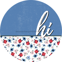 Thumbnail for Patriotic Door Hanger Hi Dco - 01525 - Dh 18’ Round Wood