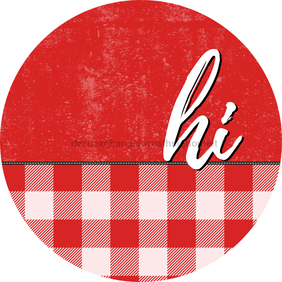 Patriotic Door Hanger Hi Dco - 01540 - Dh 18’ Round Wood