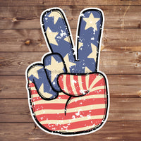 Thumbnail for Patriotic Peace 22" Wood Door Hanger - DECOE-W-242-DH