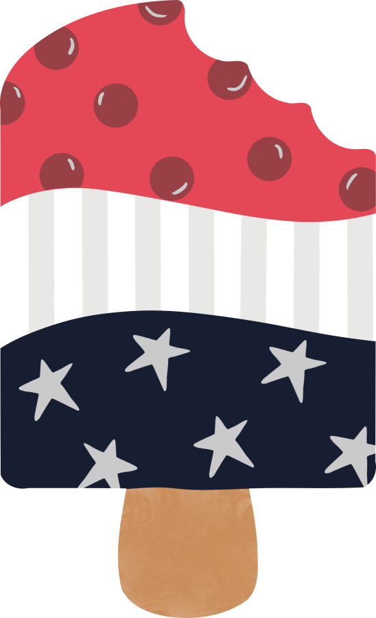 Patriotic Pop Cicle 22" Wood Door Hanger - DECOE-W-885-DH