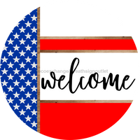 Thumbnail for Patriotic Door Hanger, Welcome Door Hanger, DCO-01987-DH, 18