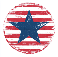 Thumbnail for Patriotic Star Sign, DCO-13242, Sign For Wreath, 10x10