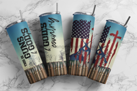 Thumbnail for Patriotic Tumbler, 20 oz Skinny Tumbler D - ECOETUMBLER-333