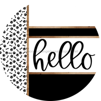 Thumbnail for Paw Print Door Hanger, Hello Door Hanger, DCO-01868-DH, 18