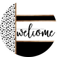 Thumbnail for Paw Print Door Hanger, Welcome Door Hanger, DCO-01869-DH, 18