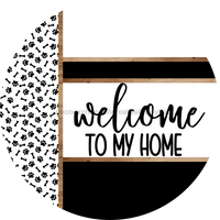 Thumbnail for Paw Print Door Hanger, Welcome To My Home Door Hanger, DCO-01889-DH, 18