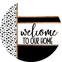 Thumbnail for Paw Print Door Hanger, Welcome To Our Home Door Hanger, DCO-01872-DH, 18