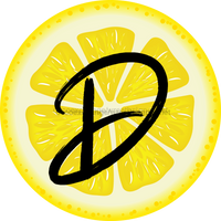 Thumbnail for Personalized Lemon Sign Initial Monogram Decoe-4088-Dh-Custom 18 Wood Round D