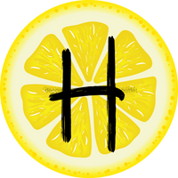 Thumbnail for Personalized Lemon Sign Initial Monogram Decoe-4088-Dh-Custom 18 Wood Round H