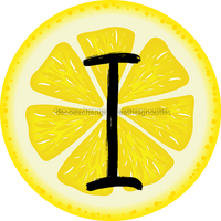 Thumbnail for Personalized Lemon Sign Initial Monogram Decoe-4088-Dh-Custom 18 Wood Round I