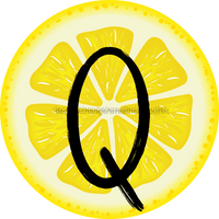 Thumbnail for Personalized Lemon Sign Initial Monogram Decoe-4088-Dh-Custom 18 Wood Round Q