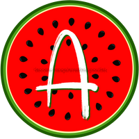 Thumbnail for Personalized Watermelon Sign Initial Monogram Decoe-4086-Dh-Custom 18 Wood Round