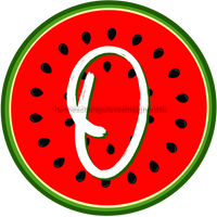 Thumbnail for Personalized Watermelon Sign Initial Monogram Decoe-4086-Dh-Custom 18 Wood Round