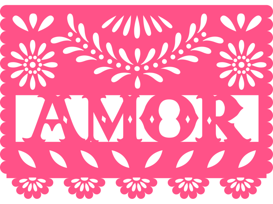 Picado Papel Fiesta Amor 22" Wood Door Hanger - DECOE-W-903701-DH