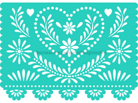 Thumbnail for Picado Papel Fiesta 22" Wood Door Hanger - DECOE-W-903679-DH