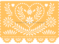 Thumbnail for Picado Papel Fiesta 22" Wood Door Hanger - DECOE-W-903680-DH