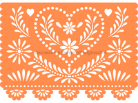 Thumbnail for Picado Papel Fiesta 22" Wood Door Hanger - DECOE-W-903682-DH