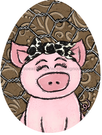 Thumbnail for Pig 22" Wood Door Hanger - DECOE-W-695-DH