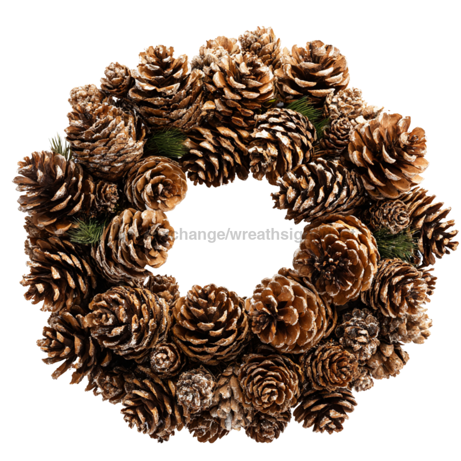 Pinecone Base 22" Wood Door Hanger - DCO-W-00097-DH